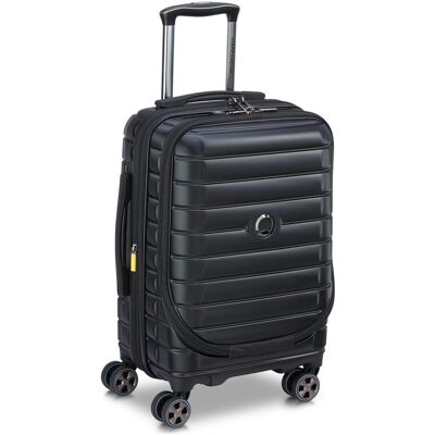 Delsey Shadow 5.0 4-Rollen Kabinentrolley 55 cm Laptopfach mit Dehnfalte, Koffer, Schwarz Delsey Shadow 5.0 4-Rollen Kabinentrolley 55 cm Laptopfach mit Dehnfalte, Koffer, Schwarz