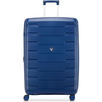 Roncato Skyline 2.0 4 Rollen Trolley 79 cm mit Dehnfalte, Koffer, Blau Roncato Skyline 2.0 4 Rollen Trolley 79 cm mit Dehnfalte, Koffer, Blau