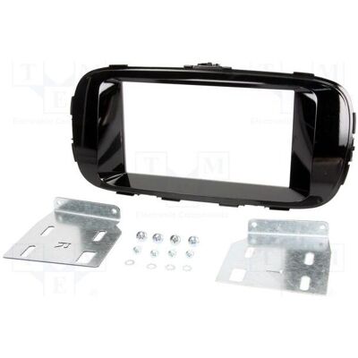 Per.Pic., Autoradio Installation, Radio-Einbaurahmen Kia 2 DIN schwarz glänzend Per.Pic., Autoradio Installation, Radio-Einbaurahmen Kia 2 DIN schwarz glänzend