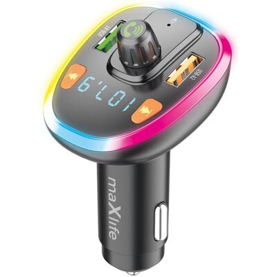 Maxlife, Autoradio Zubehör, FM transmitter BT MXFT-04 black Maxlife, Autoradio Zubehör, FM transmitter BT MXFT-04 black