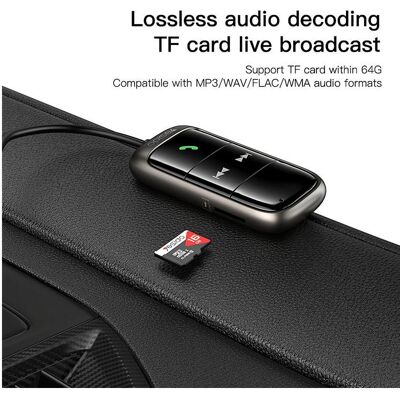 Yesido, Autoradio Zubehör, - FM Modulator Bluetooth Car Receiver (YAU32) - LED Display, TF Card - Black Yesido, Autoradio Zubehör, - FM Modulator Bluetooth Car Receiver (YAU32) - LED Display, TF Card - Black