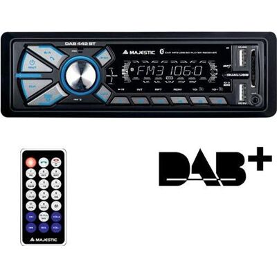 Majestic Autoradio, Neu DAB-442 BT Car Media Receiver Schwarz 180 W Bluetooth Majestic Autoradio, Neu DAB-442 BT Car Media Receiver Schwarz 180 W Bluetooth