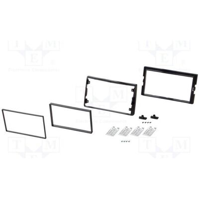 Per.Pic., Autoradio Installation, Radio-Einbaurahmen universell 2 DIN schwarz Per.Pic., Autoradio Installation, Radio-Einbaurahmen universell 2 DIN schwarz