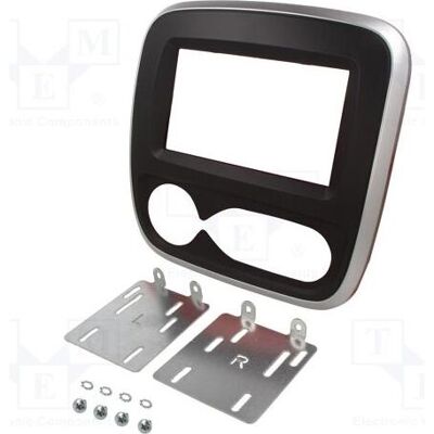 Per.Pic., Autoradio Installation, Radio-Einbaurahmen Opel 2 DIN schwarz-grau Per.Pic., Autoradio Installation, Radio-Einbaurahmen Opel 2 DIN schwarz-grau
