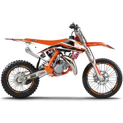 Blackbird, Motorrad Zubehör, Aufkleber-Set für KTM SX 85 '18-'23 DREAM 5, Farben: Orange, Weiss, Schwarz Blackbird, Motorrad Zubehör, Aufkleber-Set für KTM SX 85 '18-'23 DREAM 5, Farben: Orange, Weiss, Schwarz