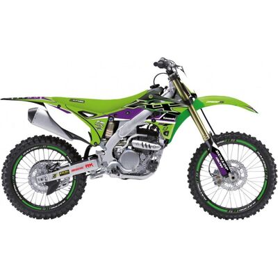Blackbird, Motorrad Zubehör, Aufkleber-Set für Kawasaki KX 250F (2013–2016), Dream 4 Farben, Grün, Schwarz Blackbird, Motorrad Zubehör, Aufkleber-Set für Kawasaki KX 250F (2013–2016), Dream 4 Farben, Grün, Schwarz