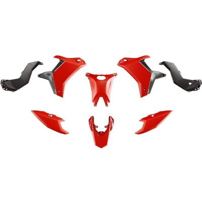Racetech, Motorrad Zubehör, (RTECH) Kunststoff-Set (ohne vorderen Kotflügel) T7 Yamaha Tenere 700 '25-'26 Schwarz/Rot Racetech, Motorrad Zubehör, (RTECH) Kunststoff-Set (ohne vorderen Kotflügel) T7 Yamaha Tenere 700 '25-'26 Schwarz/Rot