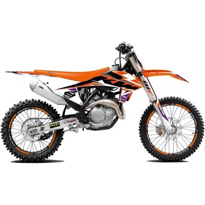Blackbird, Motorrad Zubehör, Aufkleber-Set für KTM SX/SX-F '19-'22, EXC/EXC-F '20-'23 DREAM 5 CHROME EFX ORANGE BLACK Blackbird, Motorrad Zubehör, Aufkleber-Set für KTM SX/SX-F '19-'22, EXC/EXC-F '20-'23 DREAM 5 CHROME EFX ORANGE BLACK