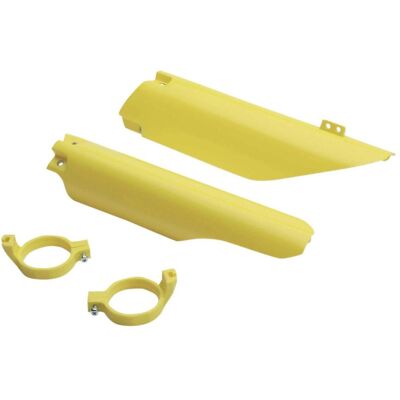 UFO, Motorrad Zubehör, Stossdämpferabdeckungen vorne für Suzuki RMZ 450 (2005–2006) und RM 125/250 (2004–2006), gelb UFO, Motorrad Zubehör, Stossdämpferabdeckungen vorne für Suzuki RMZ 450 (2005–2006) und RM 125/250 (2004–2006), gelb