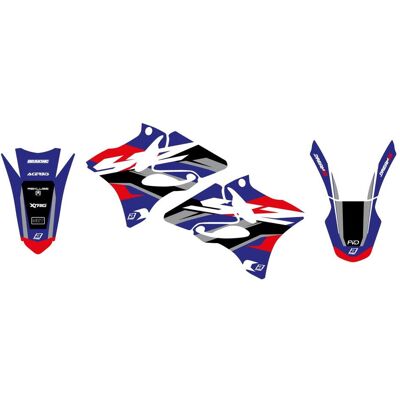 Blackbird, Motorrad Zubehör, Aufkleber-Set für Yamaha YZ 125/250 (2002–2014), Dream 5 Farben, Blau, Schwarz Blackbird, Motorrad Zubehör, Aufkleber-Set für Yamaha YZ 125/250 (2002–2014), Dream 5 Farben, Blau, Schwarz
