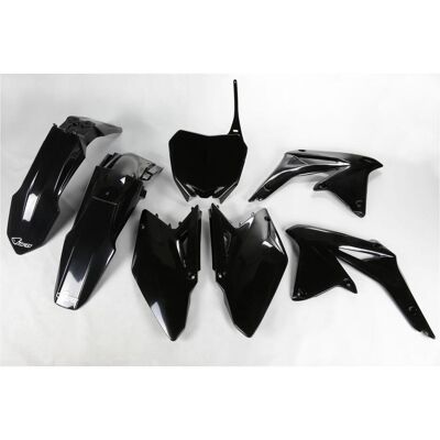 UFO, Motorrad Zubehör, Kunststoff-Satz Suzuki RMZ 450 '08-17, Schwarz - Ersetzt SUKIT410001 UFO, Motorrad Zubehör, Kunststoff-Satz Suzuki RMZ 450 '08-17, Schwarz - Ersetzt SUKIT410001