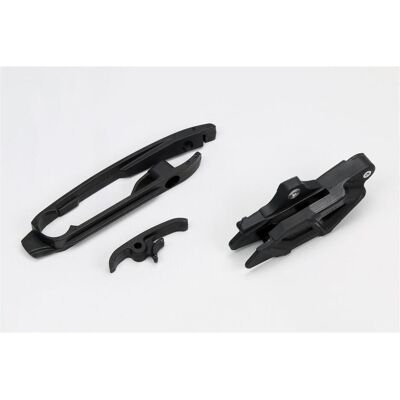 UFO, Motorrad Zubehör, UFO-Set Gleitstück (klein und gross) + Kettenführung KTM SX 125/150/250, SX-F 250/350/450 '11-15, SX UFO, Motorrad Zubehör, UFO-Set Gleitstück (klein und gross) + Kettenführung KTM SX 125/150/250, SX-F 250/350/450 '11-15, SX