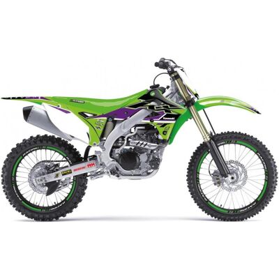 Blackbird, Motorrad Zubehör, Aufkleber-Set für Kawasaki KX 450F (2012–2015), Dream 5 Farben, Grün, Schwarz Blackbird, Motorrad Zubehör, Aufkleber-Set für Kawasaki KX 450F (2012–2015), Dream 5 Farben, Grün, Schwarz