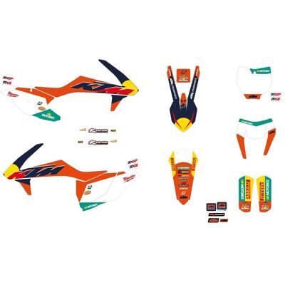 Blackbird, Motorrad Zubehör, KOMPLET NAKLEJEK (OKLEIN) KTM SX/SX-F '16-'18, EXC/EXC-F '17-'19 REPLICA KTM FACTORY MXGP Blackbird, Motorrad Zubehör, KOMPLET NAKLEJEK (OKLEIN) KTM SX/SX-F '16-'18, EXC/EXC-F '17-'19 REPLICA KTM FACTORY MXGP