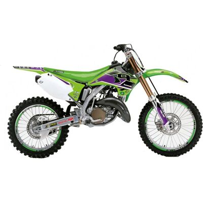 Blackbird, Motorrad Zubehör, Aufkleber-Set für Kawasaki KX 125/250 (2003–2008), Dream 5 Farben, Grün, Schwarz Blackbird, Motorrad Zubehör, Aufkleber-Set für Kawasaki KX 125/250 (2003–2008), Dream 5 Farben, Grün, Schwarz