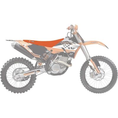 Blackbird, Motorrad Zubehör, SITZBEZUG KTM SX/SXF '07-'10, EXC/EXCF '08-'11 DOPPELGRIFF 3 SCHWARZ ORANGE Blackbird, Motorrad Zubehör, SITZBEZUG KTM SX/SXF '07-'10, EXC/EXCF '08-'11 DOPPELGRIFF 3 SCHWARZ ORANGE