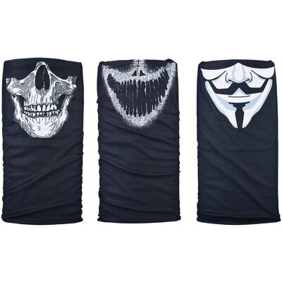 Oxford, Unisex, Sturmhaube + Halsschlauch, Comfy Masks 3-Pack, Weiss, Schwarz, One Size Oxford, Unisex, Sturmhaube + Halsschlauch, Comfy Masks 3-Pack, Weiss, Schwarz, One Size