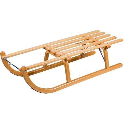 Ress Davoser Art Buchenholzschlitten - Klassischer Holzschlitten für 1-2 Personen Ress Davoser Art Buchenholzschlitten - Klassischer Holzschlitten für 1-2 Personen