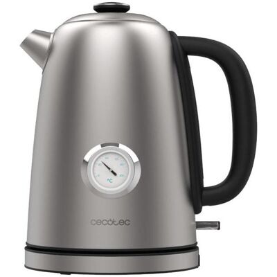 Cecotec Teapot Thermosense 620 Vintage Electric kettle, Wasserkocher, Schwarz, Silber Cecotec Teapot Thermosense 620 Vintage Electric kettle, Wasserkocher, Schwarz, Silber