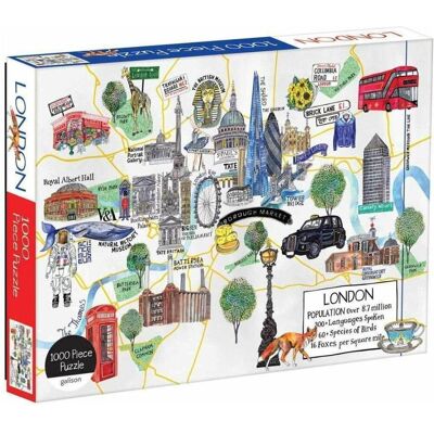 Galison Puzzle Karte von London 1000 Teile (1000 Teile) Galison Puzzle Karte von London 1000 Teile (1000 Teile)