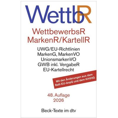 DTV Wettbewerbsrecht, Markenrecht und Kartellrecht, Fachbücher von Helmut Köhler DTV Wettbewerbsrecht, Markenrecht und Kartellrecht, Fachbücher von Helmut Köhler