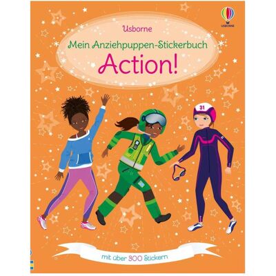 Usborne Publishing, Kinderbücher, Mein Anziehpuppen-Stickerbuch: Action (Deutsch, Fiona Watt) Usborne Publishing, Kinderbücher, Mein Anziehpuppen-Stickerbuch: Action (Deutsch, Fiona Watt)
