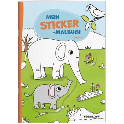 Tessloff, Sticker, Mein Sticker-Malbuch. Zootiere (35 Sticker) Tessloff, Sticker, Mein Sticker-Malbuch. Zootiere (35 Sticker)