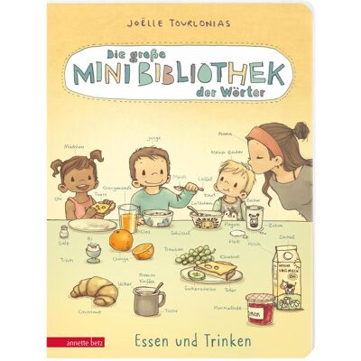 Ueberreuter The Big Mini Library of Words - Eating and Drinking: Cardboard Picture Book (The Big Mini Library, Kinderbücher von Joëlle Tourlonias Ueberreuter The Big Mini Library of Words - Eating and Drinking: Cardboard Picture Book (The Big Mini Library, Kinderbücher von Joëlle Tourlonias