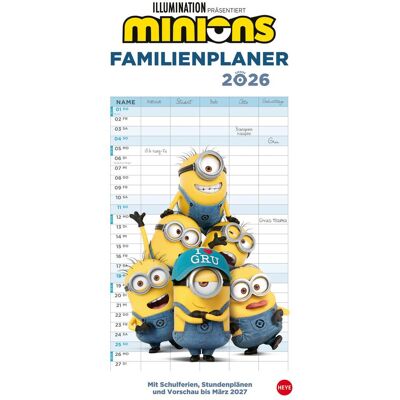 Athesia, Kalender, Minions Familienplaner 2027 Athesia, Kalender, Minions Familienplaner 2027