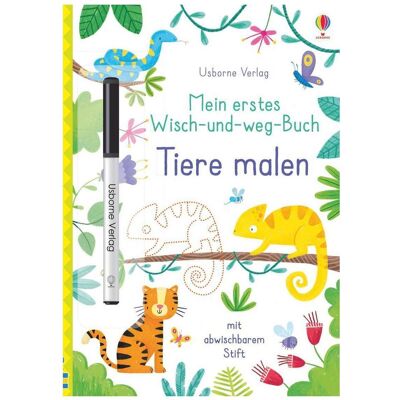 Usborne Publishing Mein erstes Wisch-und-weg-Buch: Tiere malen, Kinderbücher von Kirsteen Robson Usborne Publishing Mein erstes Wisch-und-weg-Buch: Tiere malen, Kinderbücher von Kirsteen Robson