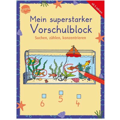 Arena Mein superstarker Vorschulblock. Suchen, zählen, konzent... (Deutsch) Arena Mein superstarker Vorschulblock. Suchen, zählen, konzent... (Deutsch)