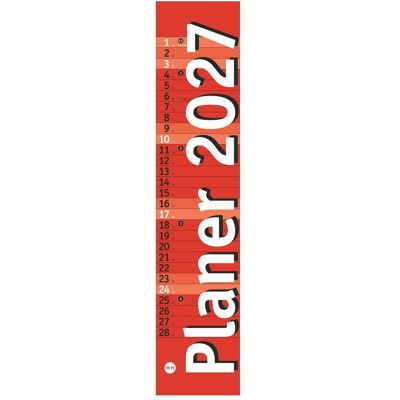 Athesia, Kalender, Langplaner mini, rot 2027 Athesia, Kalender, Langplaner mini, rot 2027