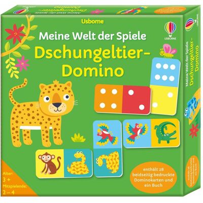 Usborne Publishing Meine Welt der Spiele: Dschungeltier-Domino (Deutsch, 2 - 4 Spieler) Usborne Publishing Meine Welt der Spiele: Dschungeltier-Domino (Deutsch, 2 - 4 Spieler)