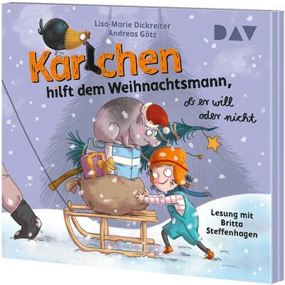 D.A.V. Karlchen hilft dem Weihnachtsmann, ob er will oder nicht, Hörbücher von Barbara Scholz, Lisa-Marie Dickreiter, Andreas Götz D.A.V. Karlchen hilft dem Weihnachtsmann, ob er will oder nicht, Hörbücher von Barbara Scholz, Lisa-Marie Dickreiter, Andreas Götz