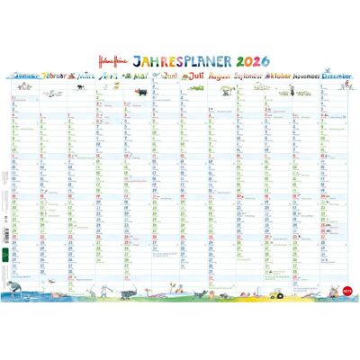 Athesia, Kalender, Helme Heine: Posterplaner 2027 Athesia, Kalender, Helme Heine: Posterplaner 2027