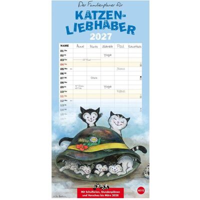 Heye, Agenda, Jacob-DerFamilienplanerfürKatzenliebhaber2027 (1 Monat / 1 Seite) Heye, Agenda, Jacob-DerFamilienplanerfürKatzenliebhaber2027 (1 Monat / 1 Seite)