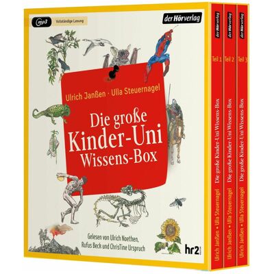 DHV Die grosse Kinder-Uni Wissens-Box, Hörbücher von Ulla Steuernagel, Ulrich Janßen DHV Die grosse Kinder-Uni Wissens-Box, Hörbücher von Ulla Steuernagel, Ulrich Janßen
