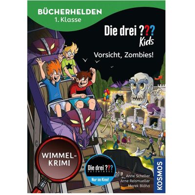 Kosmos Die drei??? Kids, Bücherhelden 1. Klasse, Vorsicht, Zombies!, Kinderbücher von Anne Scheller Kosmos Die drei??? Kids, Bücherhelden 1. Klasse, Vorsicht, Zombies!, Kinderbücher von Anne Scheller