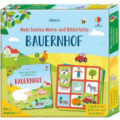 Usborne Publishing Mein buntes Memo und Bilderlotto: Bauernhof (Deutsch, 2 - 4 Spieler) Usborne Publishing Mein buntes Memo und Bilderlotto: Bauernhof (Deutsch, 2 - 4 Spieler)