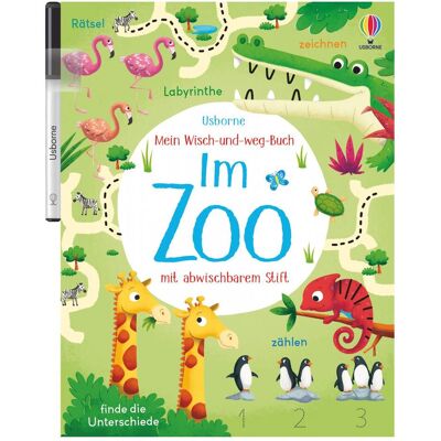 Usborne Publishing Mein Wisch-und-weg-Buch: Im Zoo, Kinderbücher von Kirsteen Robson Usborne Publishing Mein Wisch-und-weg-Buch: Im Zoo, Kinderbücher von Kirsteen Robson