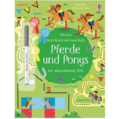 Usborne Publishing Mein Wisch-und-weg-Buch: Pferde und Ponys, Kinderbücher von Manola Caprini, Kirsteen Robson Usborne Publishing Mein Wisch-und-weg-Buch: Pferde und Ponys, Kinderbücher von Manola Caprini, Kirsteen Robson