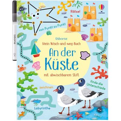 Usborne Publishing Mein Wisch-und-weg-Buch: An der Küste, Kinderbücher von Kirsteen Robson Usborne Publishing Mein Wisch-und-weg-Buch: An der Küste, Kinderbücher von Kirsteen Robson