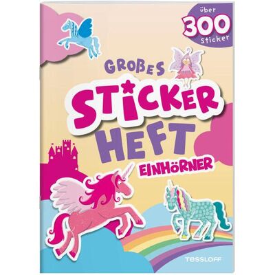 Tessloff, Sticker, Grosses Stickerheft. Einhörner (250 Sticker) Tessloff, Sticker, Grosses Stickerheft. Einhörner (250 Sticker)