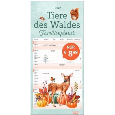 Athesia, Kalender, tm Tiere des Waldes Familienplaner 2027 (Hochformat) Athesia, Kalender, tm Tiere des Waldes Familienplaner 2027 (Hochformat)