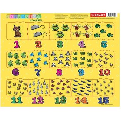 Demar Rahmenpuzzle - Zahlen für Kinder Demar Rahmenpuzzle - Zahlen für Kinder