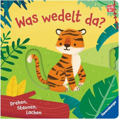 Ravensburger, Babybücher, Was wedelt da? Spielbuch ab 18 Monaten, Bilderbuch, Pappbilderbuch (Deutsch) Ravensburger, Babybücher, Was wedelt da? Spielbuch ab 18 Monaten, Bilderbuch, Pappbilderbuch (Deutsch)