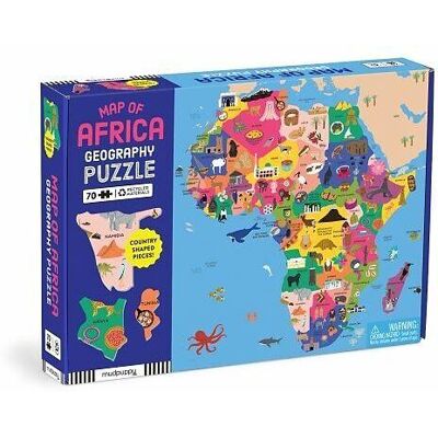 Abrams & Chronicle Map of Africa 70 Piece Geography Puzzle (70 Teile) Abrams & Chronicle Map of Africa 70 Piece Geography Puzzle (70 Teile)