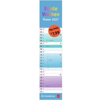 Athesia, Kalender, Bunte Wochen Langplaner 2027 Athesia, Kalender, Bunte Wochen Langplaner 2027