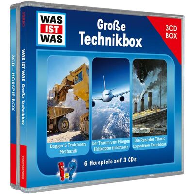WAS IST WAS 3-CD Hörspielbox. Grosse Technikbox, Hörbücher von Tessloff Verlag Ragnar Tessloff GmbH & Co.KG WAS IST WAS 3-CD Hörspielbox. Grosse Technikbox, Hörbücher von Tessloff Verlag Ragnar Tessloff GmbH & Co.KG