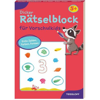 Tessloff Dicker Rätselblock für Vorschulkids. Erste Zahlen, Farben, Formen, Kinderbücher von Christine Thau Tessloff Dicker Rätselblock für Vorschulkids. Erste Zahlen, Farben, Formen, Kinderbücher von Christine Thau